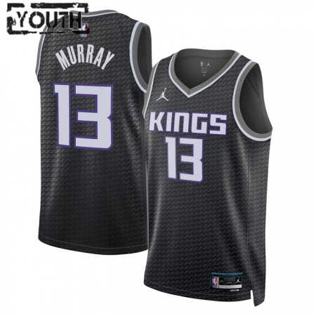 Dres Sacramento Kings Keegan Murray 13 Jordan 2022-23 Statement Edition Crno Swingman - Dječji
